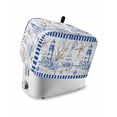 thumbnail image 1 of Coastal Blue Toaster Cover 2 Slice, Small Kitchen Appliance Covers, Ocean Nautical Lighthouse Starfish Anchor Toaster Oven Cover with Loop, Bread Machine Cover Polyester Dust Cover Protection, 1 of 4
