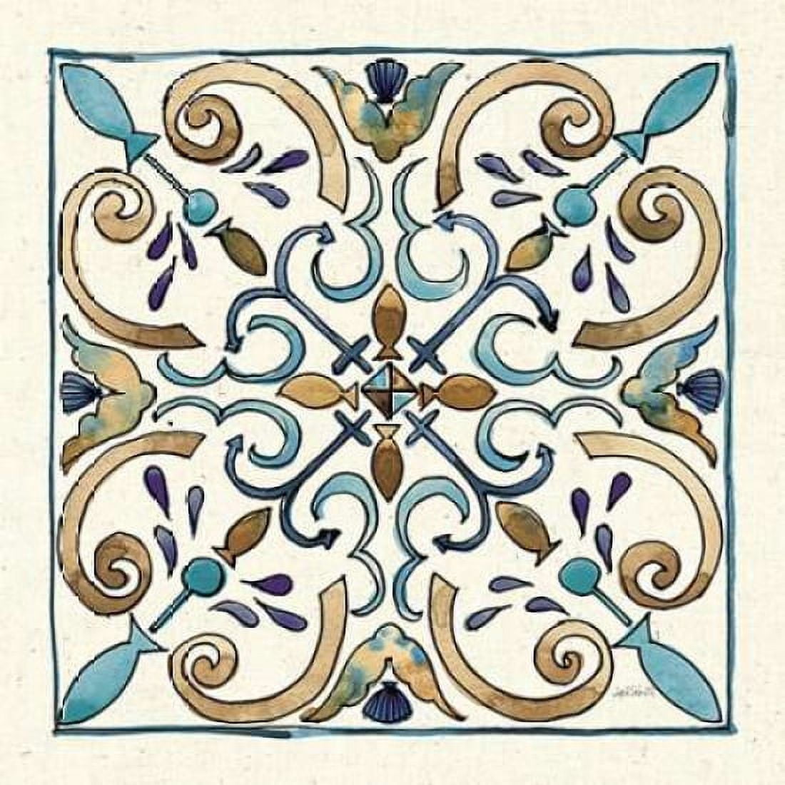 Coastal Breeze Tile I Canvas Art - Anne Tavoletti (24 x 24)