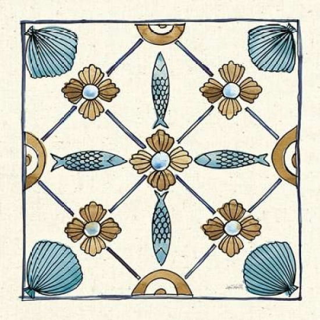 Coastal Breeze Tile II Canvas Art - Anne Tavoletti (24 x 24)