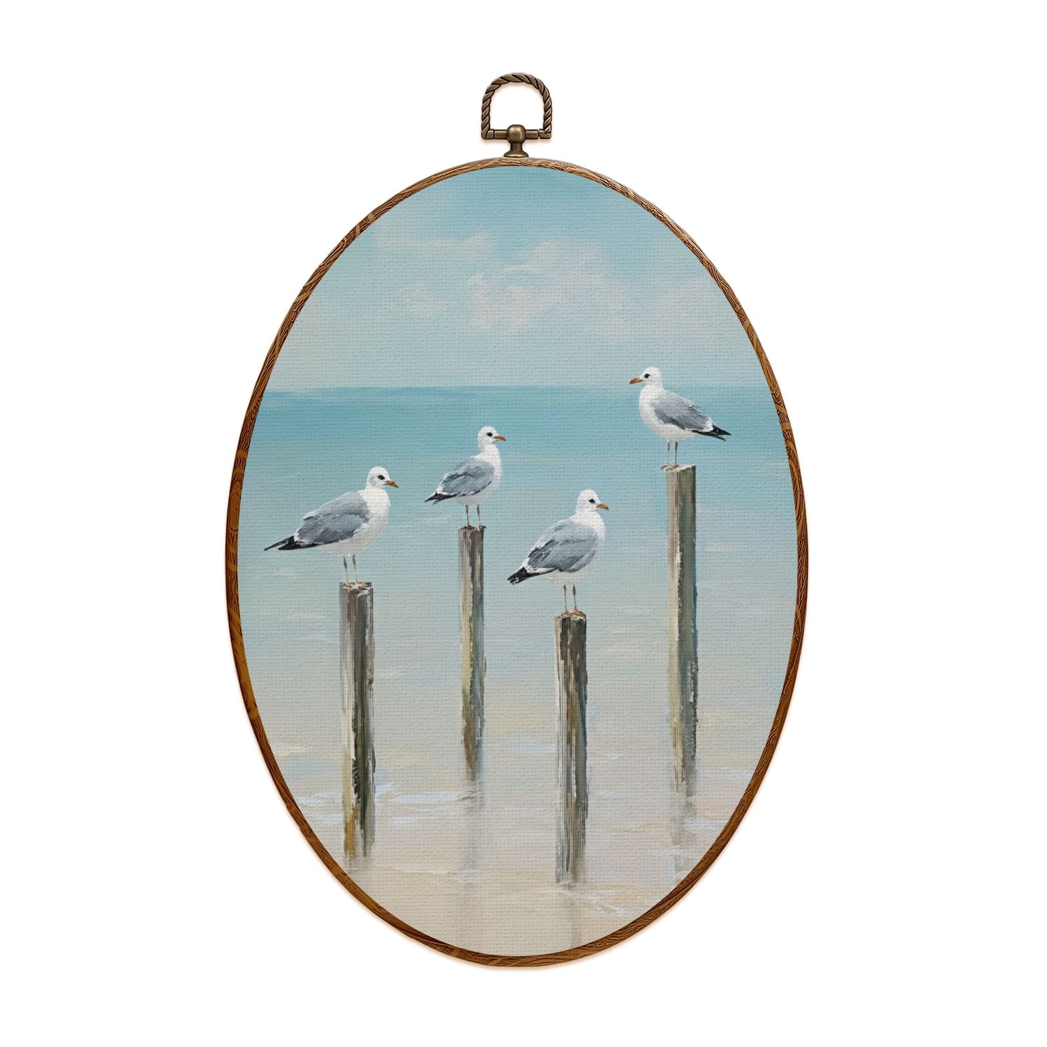 Coastal Canvas Wall Art Coastal Seagull Seabird Beach Lake Sea Ocean ...