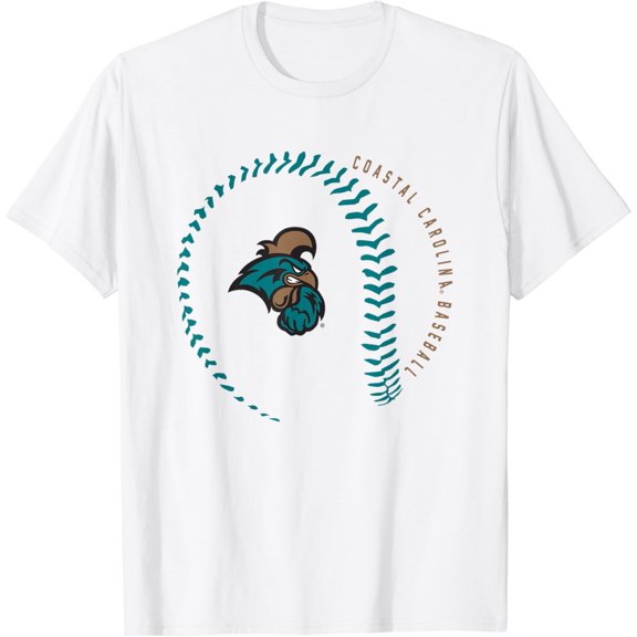 Coastal Carolina Baseball Fastball Design T-Shirt