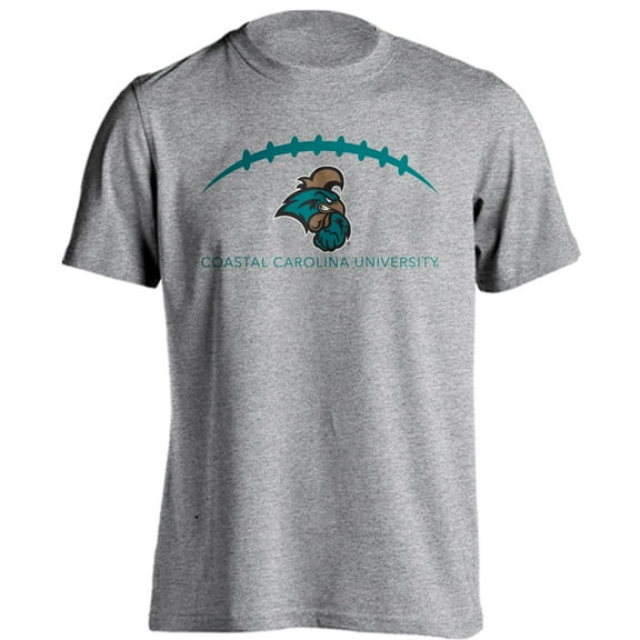 Coastal Carolina Chanitcleers Football Laces Out Short Sleeve Athletic Heather T-Shirt XL
