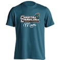 thumbnail image 1 of Coastal Carolina Chanitcleers Mom Proud Parent Short Sleeve Teal T-Shirt 2XL, 1 of 3