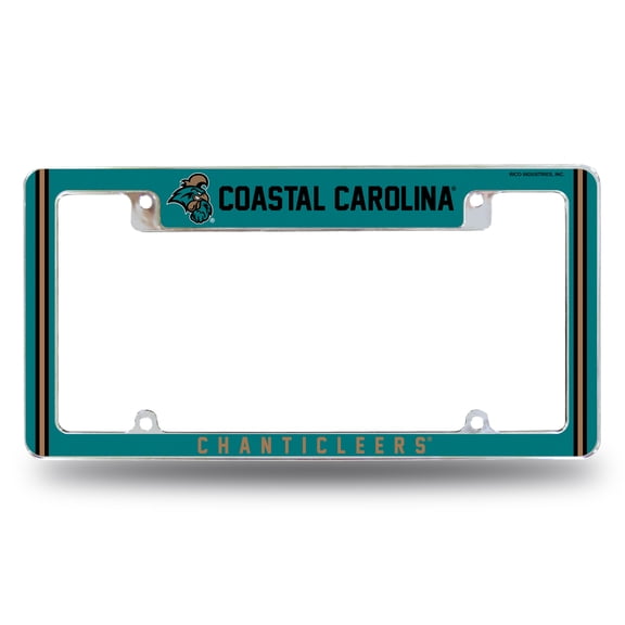 COASTAL CAROLINA ALTERNATE DESIGN ALL OVER CHROME FRAME