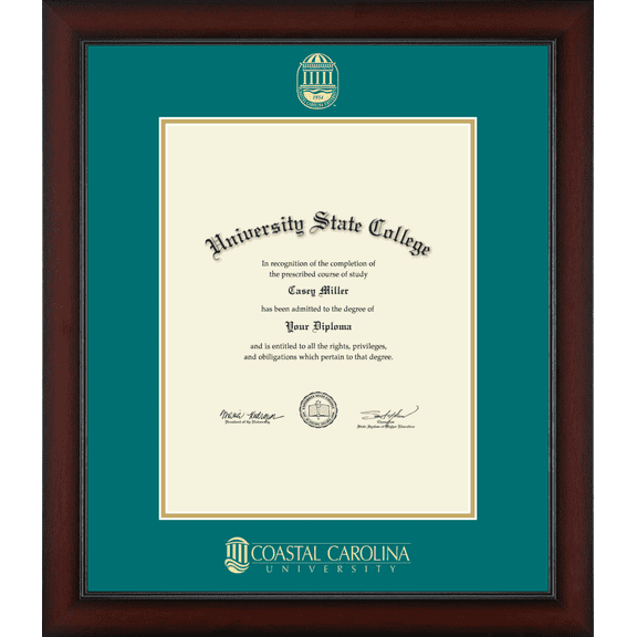 Coastal Carolina University Diploma Frame, Document Size 11" x 14"