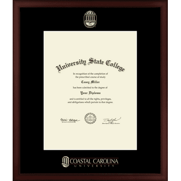 Coastal Carolina University Diploma Frame, Document Size 11" x 14"