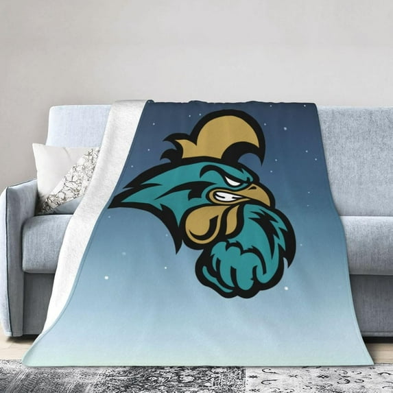 Coastal Carolina University Fleece Blanket, Very Soft Microfiber Flannel Blanket for Couch Warm and Cozy for All Seasons