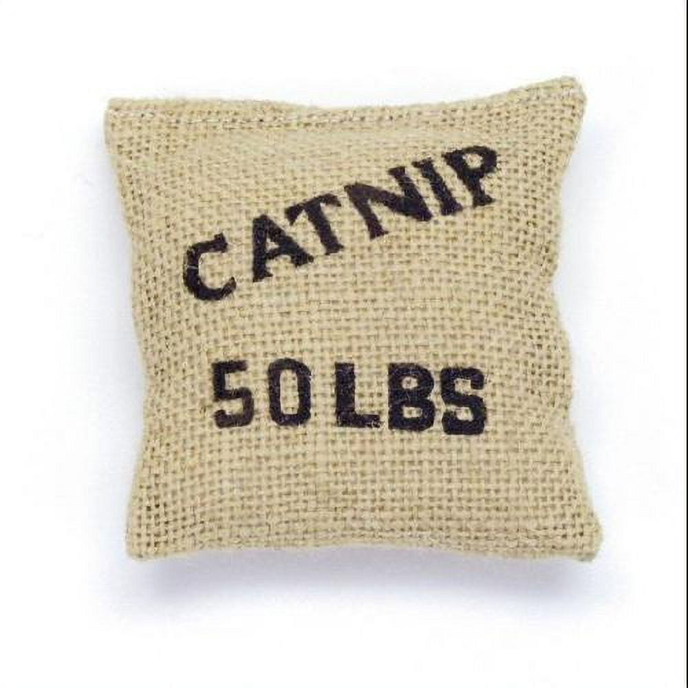 Coastal Cat Toy Catnip Burlap Bag