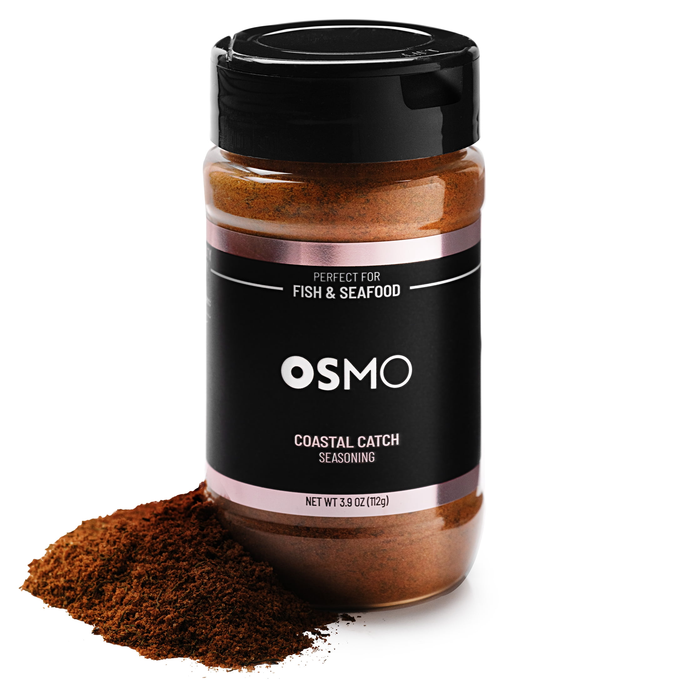 Osmo Coastal Catch Seasoning for Seafood, 3.9 oz Powder, Gluten-Free