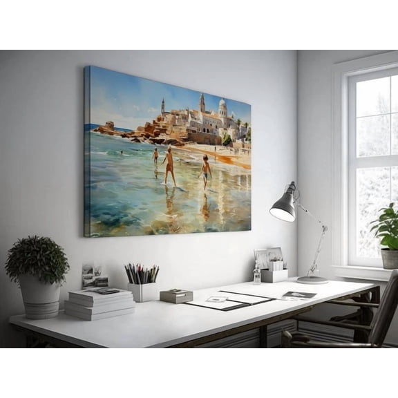 Coastal Cathedral View Wall Art Home Decor Vintage Gift Living Room Dercor Home Decor Office Wall Art