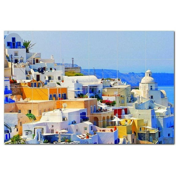 Coastal Ceramic Tile Mural Kitchen Backsplash Bathroom Shower, 400554-XL64