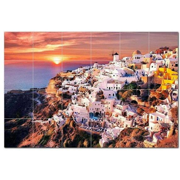 Coastal Ceramic Tile Mural Kitchen Backsplash Bathroom Shower, 400555-L64