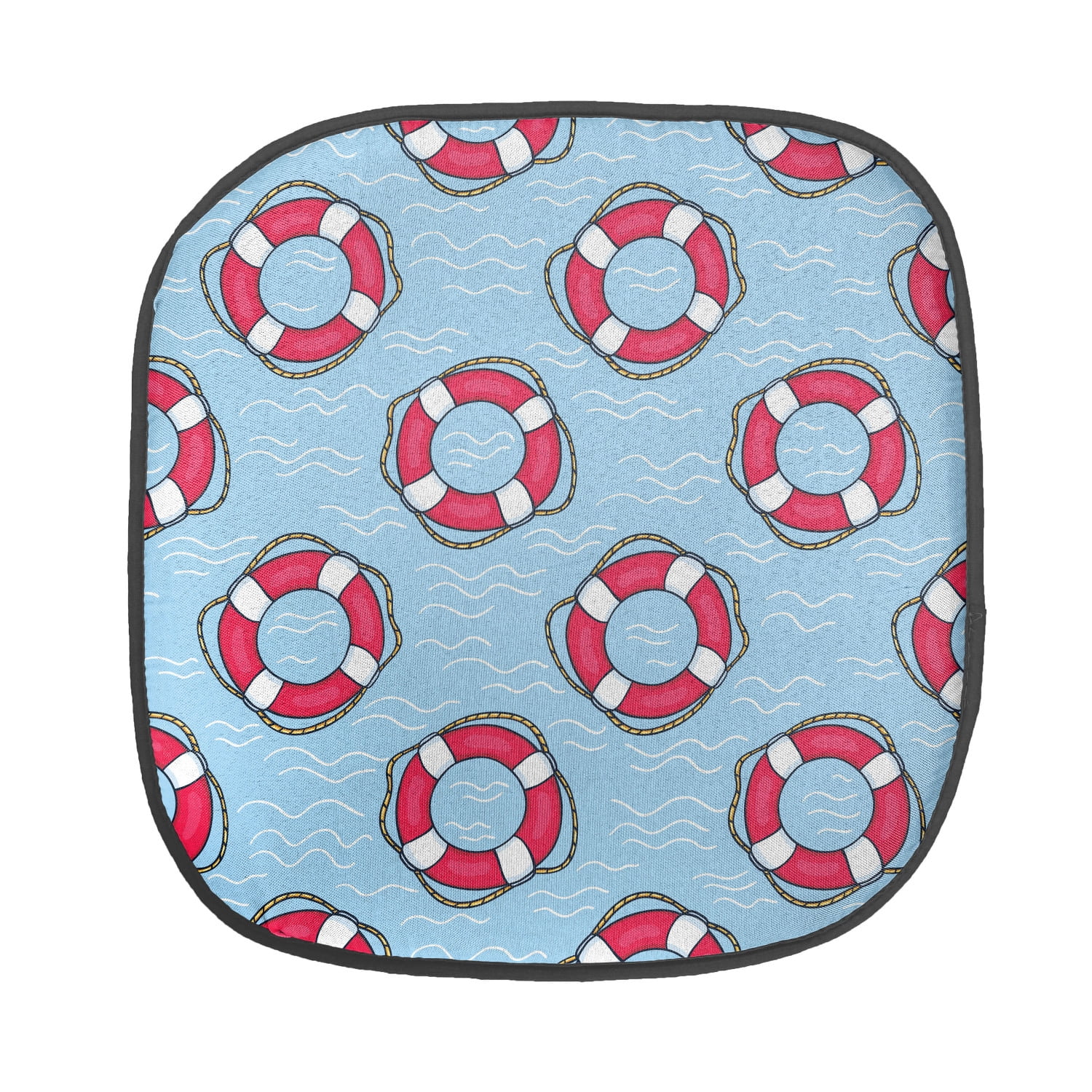 coastal-chair-seating-cushion-pattern-with-floating-in-ocean-swimming