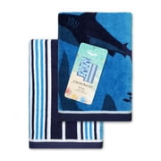 Coastal Charm Kids Shark Beach Towel (Pack of 2)