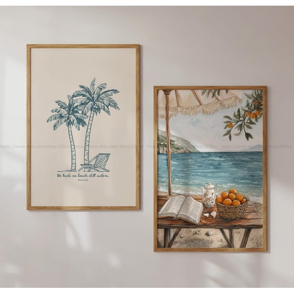 Coastal Christian Aesthetic Bible Verse Ocean Beach Theme Summer ...