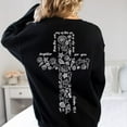 thumbnail image 1 of Coastal Christian Sweatshirt – Seashell Cross & Psalm 95:4 Inspirational Pullover for Beach and Ocean Lovers, 1 of 6