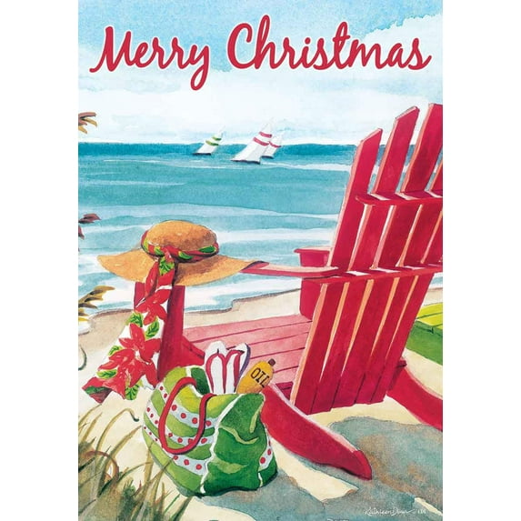 Coastal Christmas 2562 Decorative Flag