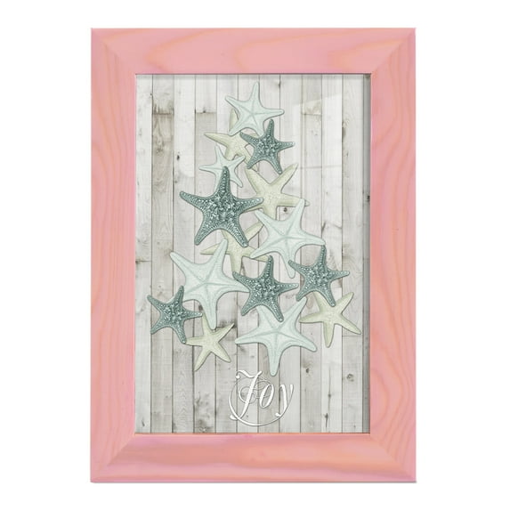 Coastal Christmas III -Framed Print w/glass-Sunset Pink