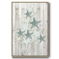 thumbnail image 1 of Coastal Christmas IV - Framed Gallery Wrapped Holiday Canvas - 27 x 41 - Natural Wood Frame, 1 of 8