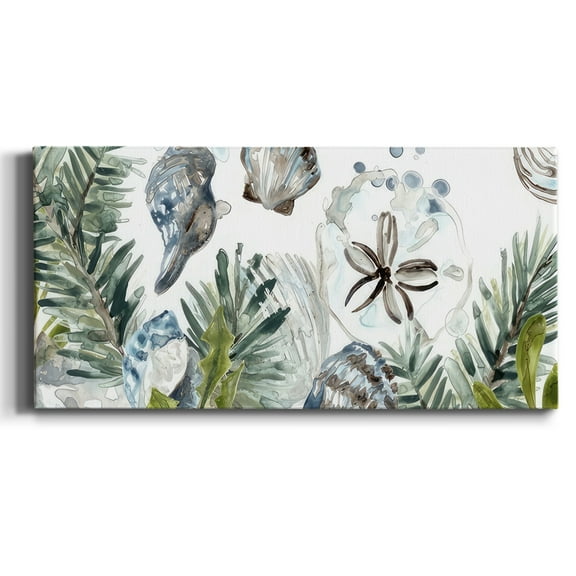 Coastal Christmas Shell Collection D- Gallery Wrapped Canvas