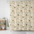 thumbnail image 1 of Coastal Christmas Shower Curtains for Bathroom, Cream Beach Xmas Snowman Palm Waterproof Fabric Shower Curtain, Decorative Bathroom Curtain for Bathtub, 36"x72", No Hooks Included, 1 of 9