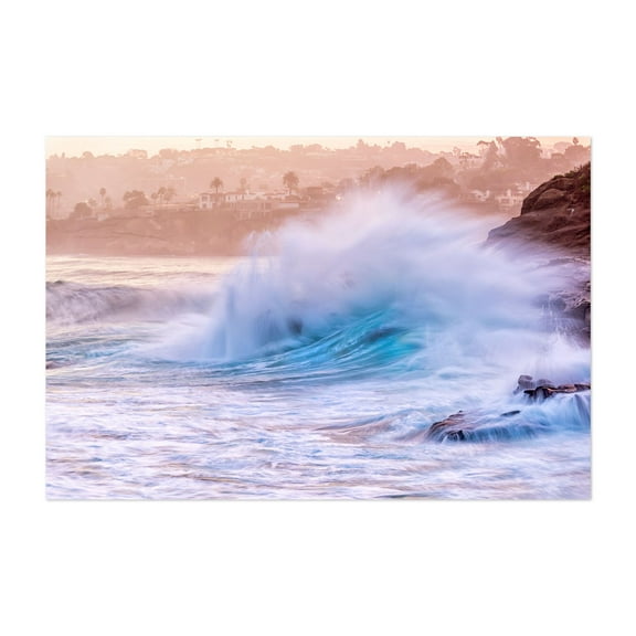 Coastal Clash - San Diego California Photography Unframed Wall Art Print 5 x 7 inches