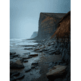 thumbnail image 1 of Coastal Cliff Landscape Canvas Print, Suitable for Living Room, Bedroom, Office, Hotel, Hallway Decor, 1 of 8