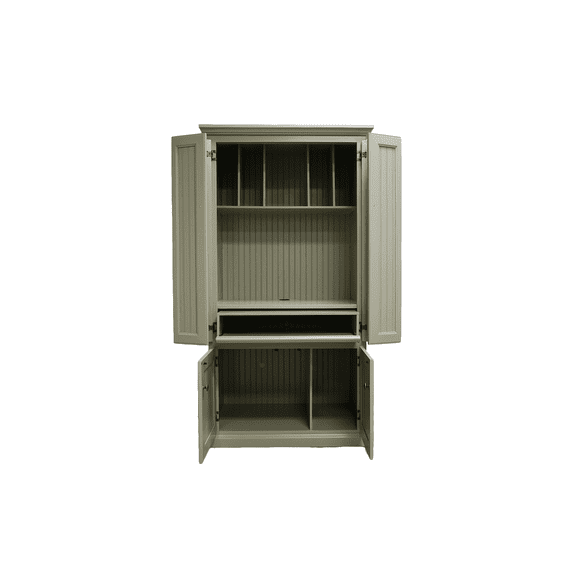 Coastal Computer Armoire Desk