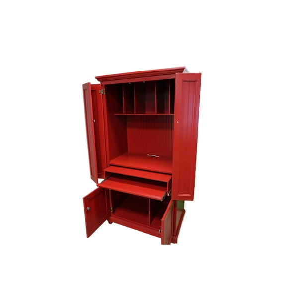 Coastal Computer Armoire Desk