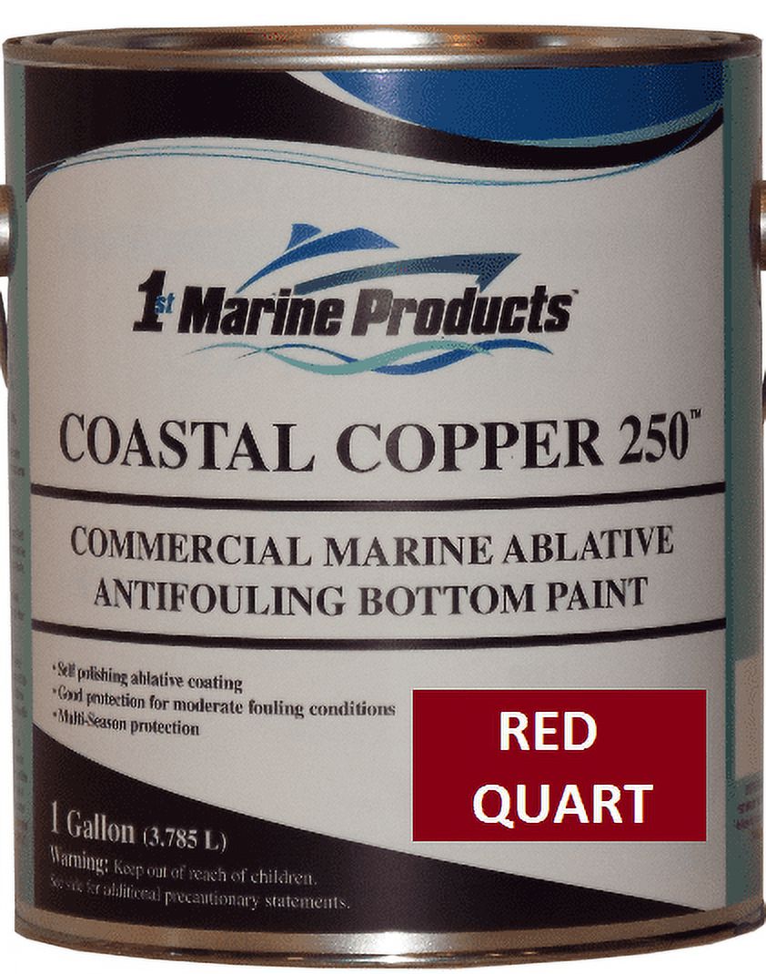 Coastal Copper 250 Ablative Antifouling Bottom Paint RED QUART Marine