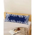 thumbnail image 1 of Coastal Coral Body Pillow Covers, Navy Blue Ocean Marine Nautical Beach Soft Throw Pillow Cases with Invisible Zipper, Decorative Pillowcase Pillows Protectors for Sofa Bed Couchair 20"x54", 1 of 9