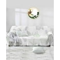 thumbnail image 1 of Coastal Coral Sofa Covers for 3 Cushion,Washable Couch Cover for Sectional Sofa Slipcovers with Tassel,Sage Green Purple Ocean Conch Starfish White Loveseat Covers Futon Cover Throw Blanket 71x118, 1 of 8