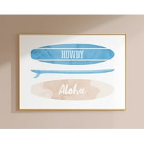 Coastal Cowgirl Poster Beachy Surf Decor, Blue Wall Art Print Coastal Granddaughter Aesthetic Neutral Wall Art Print College Apartment Deocr Wall Art, Modern Wall Decor, 8x12 UNFRAMED