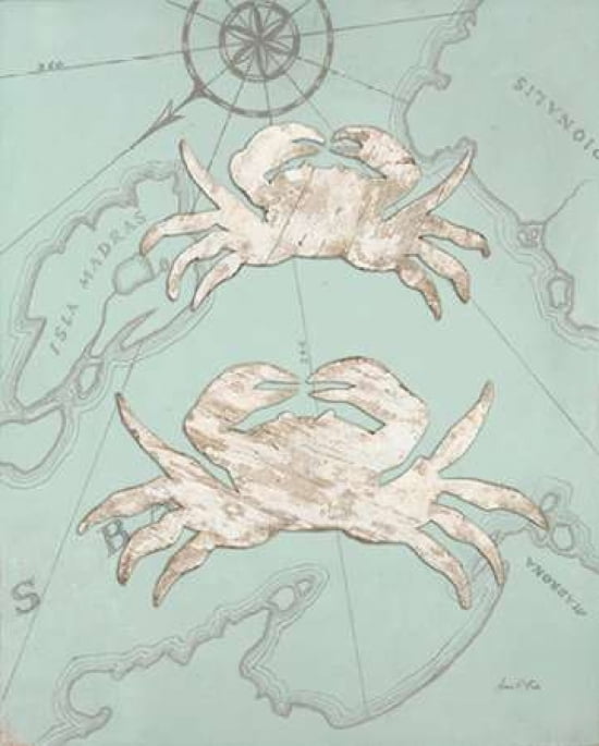 Coastal Crab Canvas Art - Arnie Fisk (24 x 30)