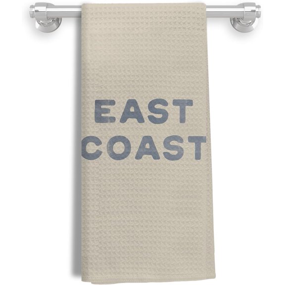 Coastal Dish Kitchen Towels, East Coast Coastal Decorative Hand Towels for Bathroom, Beach Bathroom Decor, Coastal Kitchen Decor, Coastal Granddaughter Bathroom Decor, 16x24 Inches