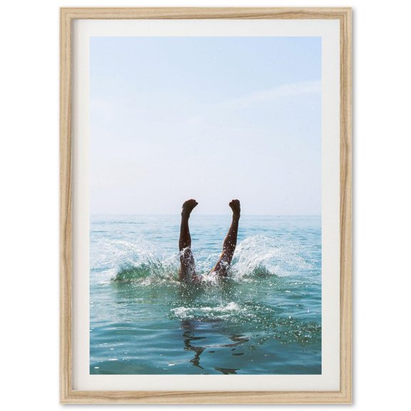 Coastal Dive Beach Ocean Photography Wall Art Home Decor