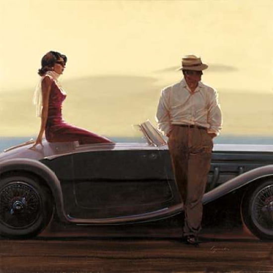 Coastal Drive Canvas Art - Brent Lynch (24 x 24)