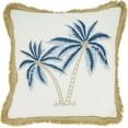 thumbnail image 1 of Coastal Embroidered Palm Tree Poly Filled Pillow, 1 of 4