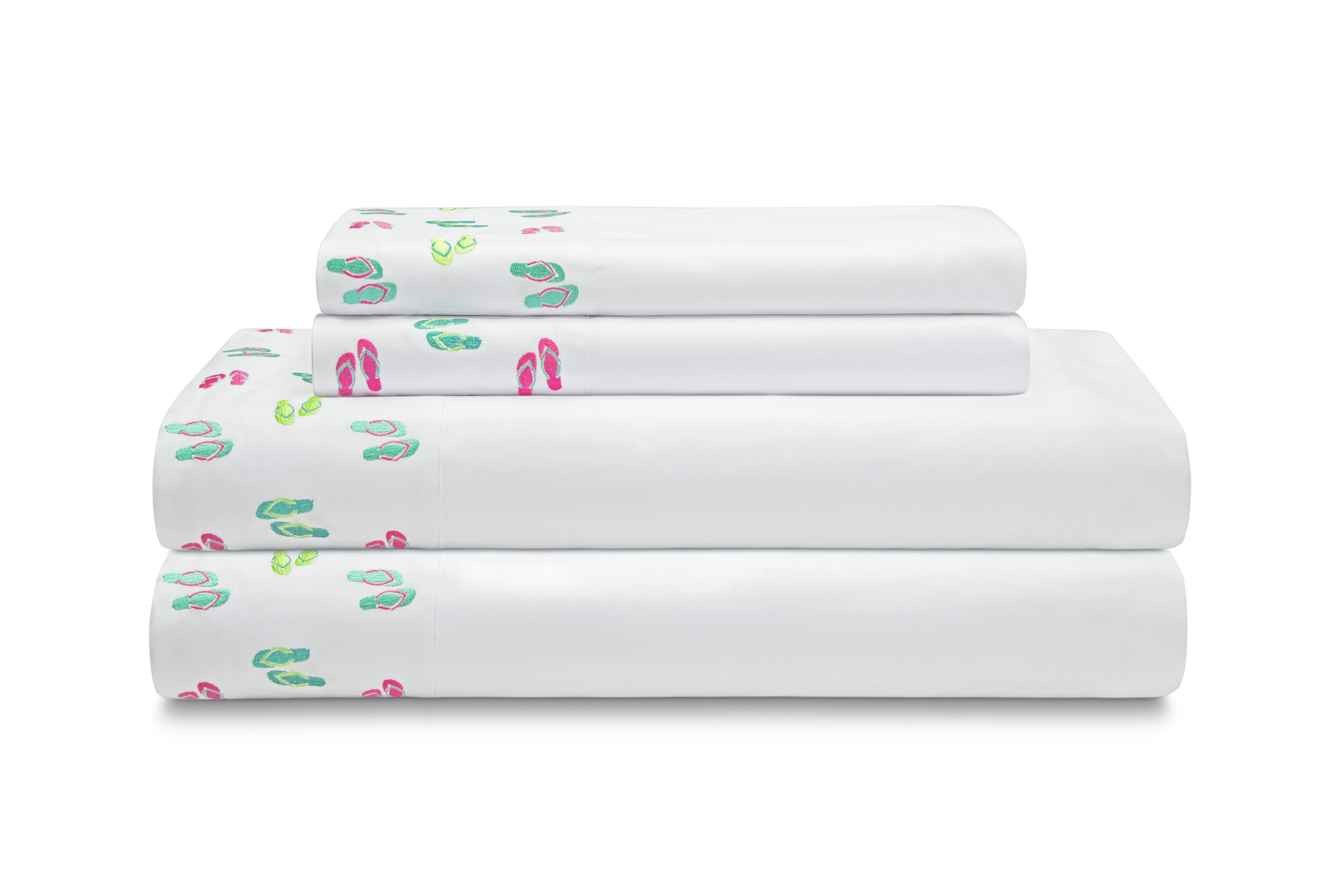 Coastal Embroidered Sheet Set