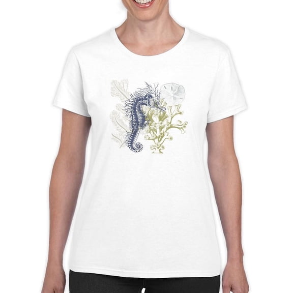 Coastal Ephemera Iv T-Shirt Women -Victoria Barnes Designs, Female 4X-Large