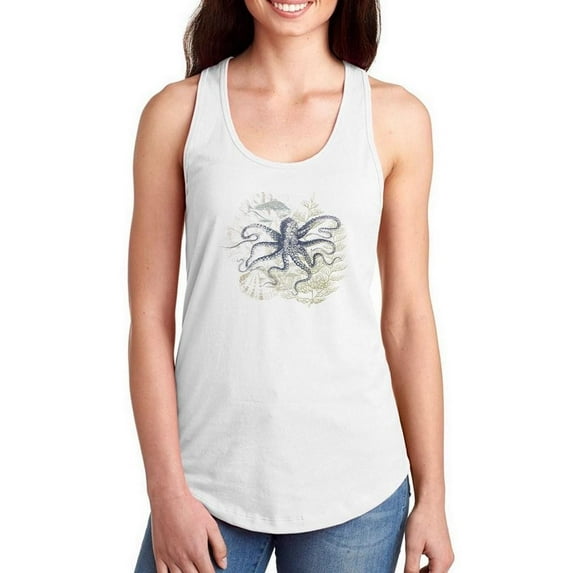 Coastal Ephemera Racerback Tank Women -Victoria Barnes Designs, Female Small
