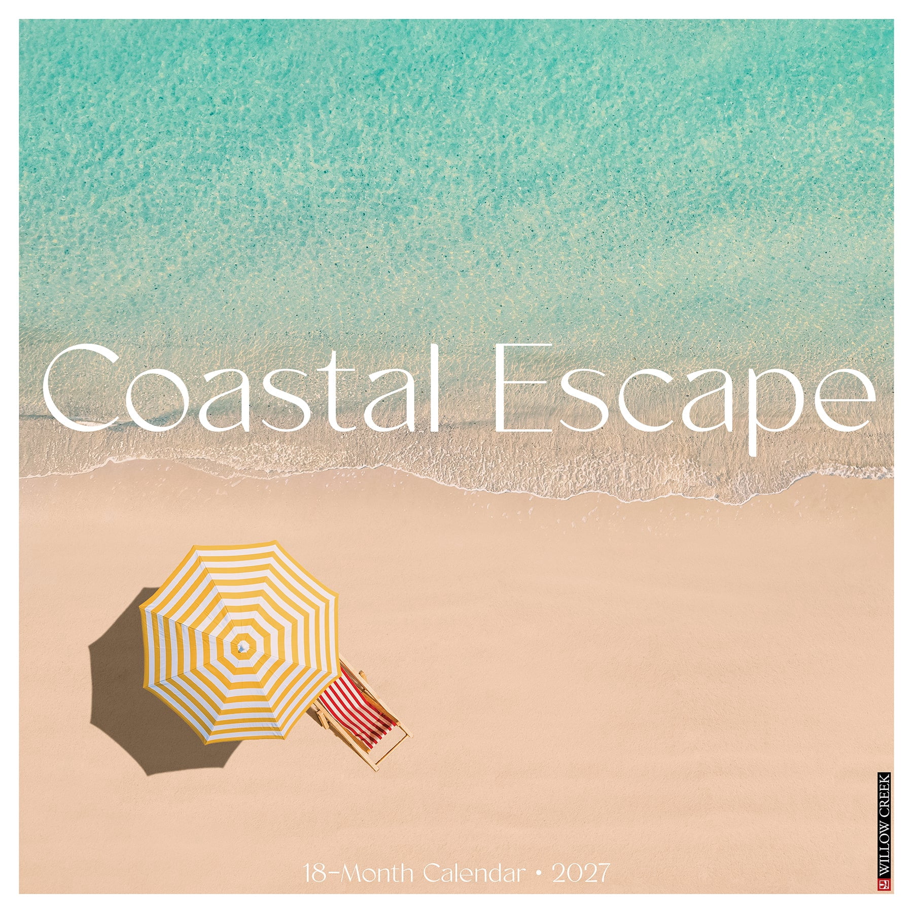 Willow Creek Press, Coastal Escape 2027 Wall Calendar