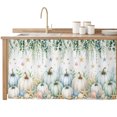 thumbnail image 1 of Coastal Fall Pumpkins Sink Skirt for Bathroom, Self-Adhesive Under Sink Curtain, Ocean Nautical Green Eucalyptus Leaves Hide Pipes & Storage Fabric Cabinet Skirt Cover for Kitchen Laundry 32"x55", 1 of 8