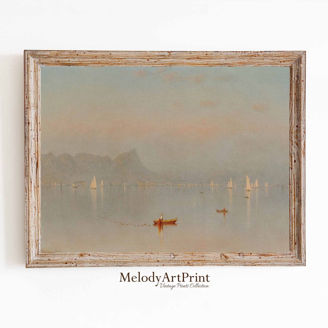 Printable Sign Photo Coastal Farmhouse Wall Art Print, Vintage Seaside, Rustic Tonal, Soft ...