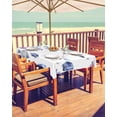 thumbnail image 1 of Coastal Fish Outdoor Tablecloth - 54x54 Inch Square Dining Table Cover, Watercolor Summer Beach Nautical Sea Waterproof Outdoor Table Cloth with Umbrella Hole & Zipper for Picnic/Patio, 1 of 5