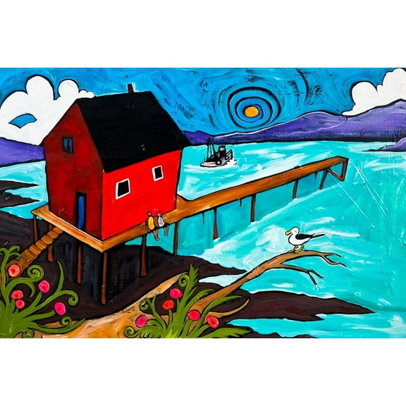 Coastal Fishing Retreat by Ben Mann Poster Print