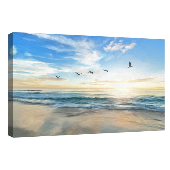 Coastal Flight Pattern by Studio Arts Canvas Art Print