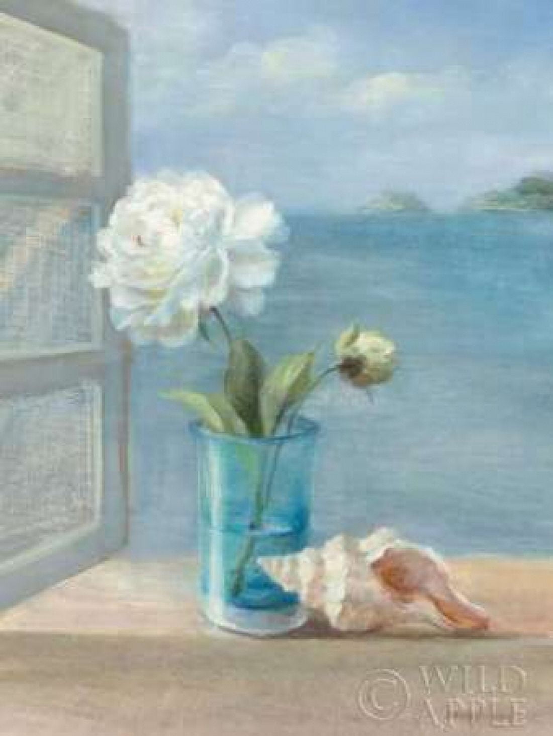 Coastal Florals I Canvas Art - Danhui Nai (18 x 24)