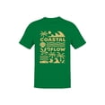thumbnail image 1 of Coastal Flow Tropical Vibes Men's T-shirt Green, 1 of 3