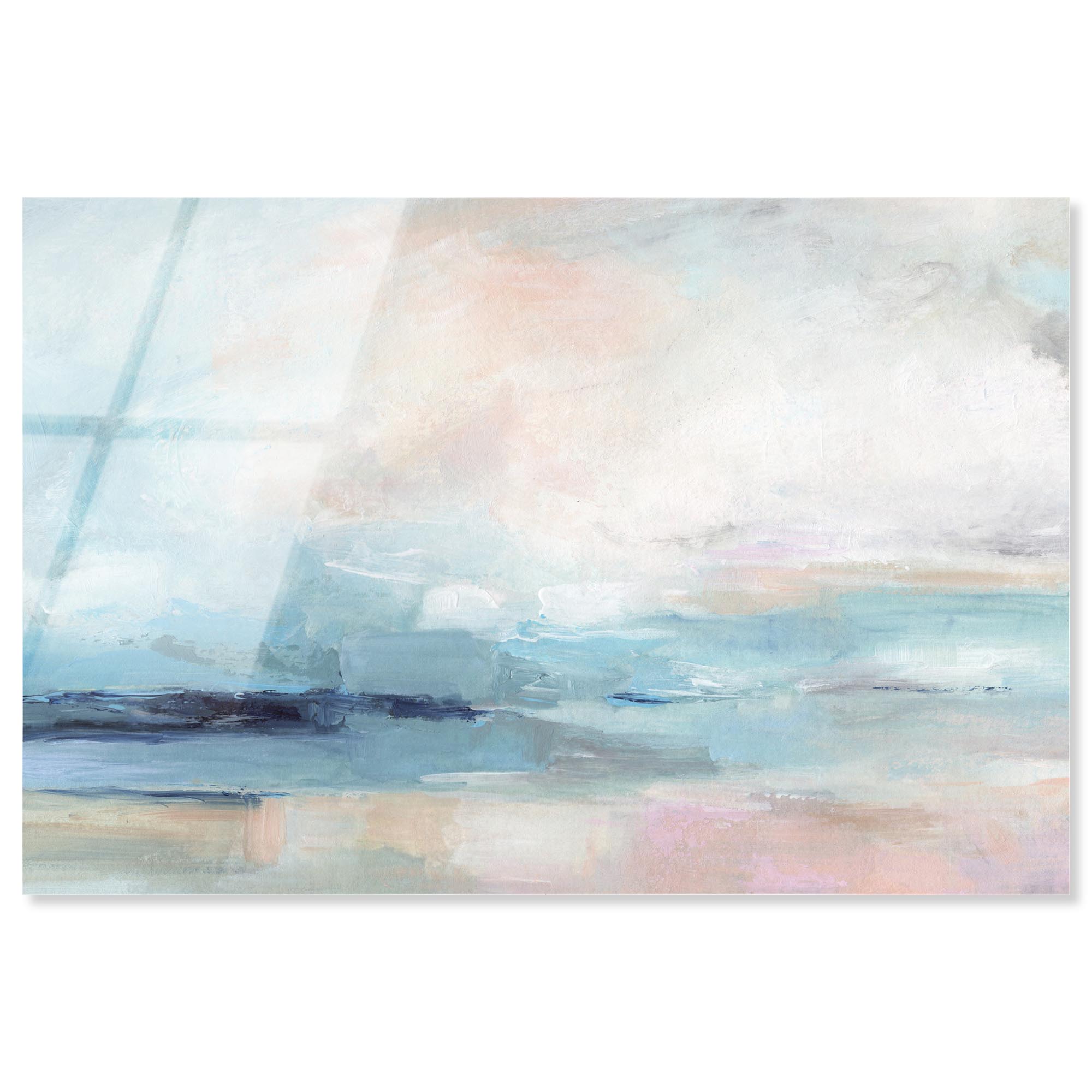 Coastal Fog Acrylic Print Coastal Bathroom Art by Art Remedy, Ready to ...